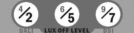 The luminaires will always be switched on at level 9.