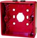 Fire Detection Network (FDnet) Peripherals Addressable Manual Call Points MCP with Direct Operation FDMH295-R Housing base Housing base for manual call point FDM225-x for surface mounting.