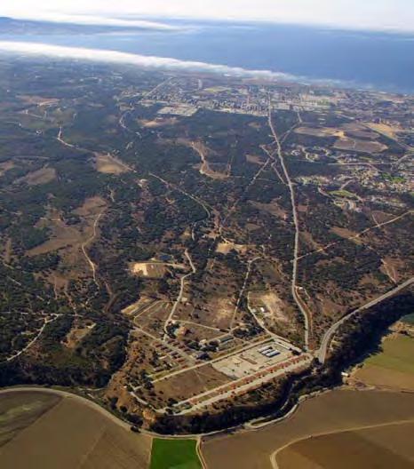Aerial view of the East Garrison as it exists today on the former Fort Ord East Garrison today Mediterranean Revival precedent