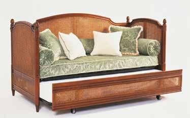 The sofa converts to a double bed using a simple pull-out mechanism.