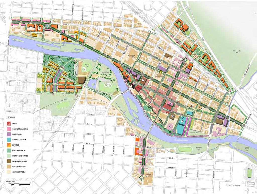 Implement the Downtown Master Plan The Downtown Master Plan identifies a clear vision for land use and design.