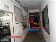 Unprotected openings were noticed in accessories storage at the ground floor which are open to the egress path. 4.
