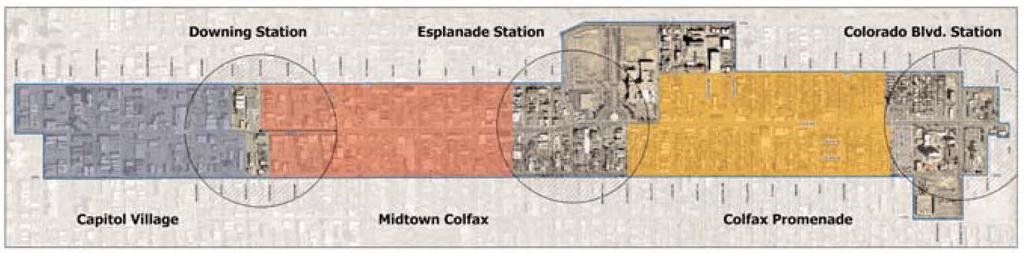 East Colfax Plan (2004) Covers portions of all six neighborhoods one block on either side of Colfax Desire