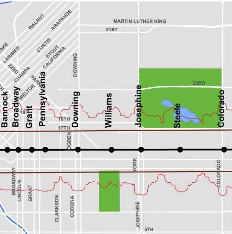 Colfax Avenue BRT TOD Continuum Analysis Economic analysis using the same analysis framework as Denver s TOD Strategic Plan Fine grained land use, development, and block patterns Redevelopment and