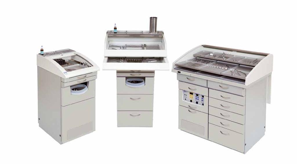 DRAWER AND DISPOSAL SYSTEMS, INSTRUMENT HEATING Instrument management ATMOS S 61 Servant Covers for instrument shelves Effective protection from dirt and contamination: