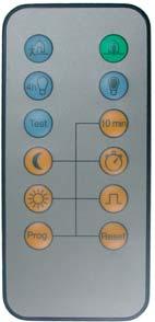 Remote Control With the remote control, which is included with the motion detector 290 IR, the following functions are possible.