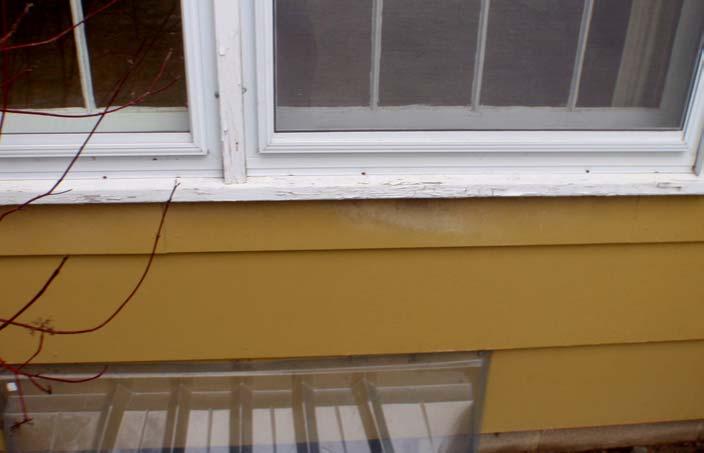 Insulated glass in rear addition win Settled at front step creating a riser that increases