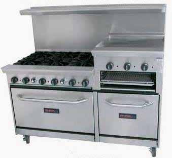 In a commercial kitchen this unit becomes the heart of the cook line and choosing the right range/ griddle combo is a key element to