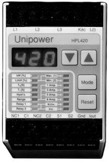 1 System Overview The Unipower HPL420 Digital Power Monitor is a member of the Unipower family of Intelligent Power-Control Units designed for supervision and control of motor driven mechanical