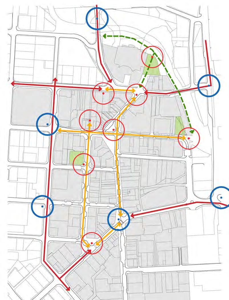 Proposed Art Locations As part of the streetscape analysis, way finding portion of this project, we have had a first past at identifying the locations of future gateway and art installations.