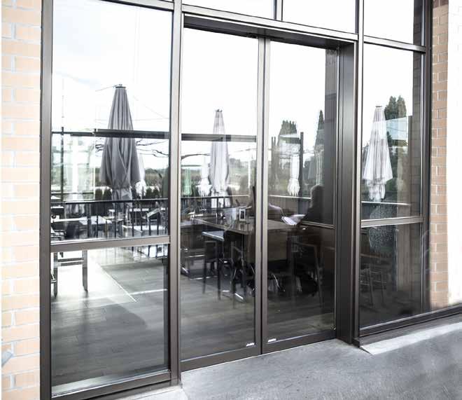 AUTOMATIC SLIDING DOORS ENERGY EFFICIENCY Gilgen Door Systems is your partner when it comes to a positive energy balance.