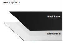 Designer IR Glass panels range Tempered Glass White & Black 90 o C Designer range of glass infrared heating panels are stylish and