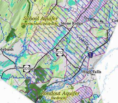 Trees and woodlots Habitat patches Portion of Town of Marbletown Natural Systems Map by Behan Planning Associates,