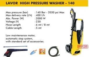 LAVOR High Pressure Washer 140 BAR (induction motor) 36450 21590 LAVOR High Pressure Washer 160 BAR (induction motor) Bosch Professional High Pressure Washer GHP 5-13 triplex plunger 140 Bar With