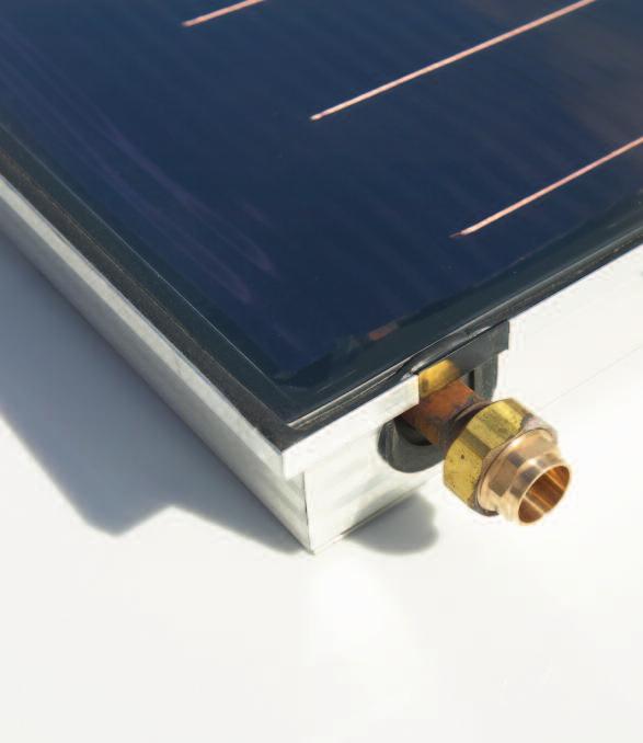 Zenith Flat Plate On tile Inset Solar thermal collectors ON TILE COLLECTORS - Ideal for retro fit applications with Solar collectors sitting on top of the roof tiles, therefore requiring minimal