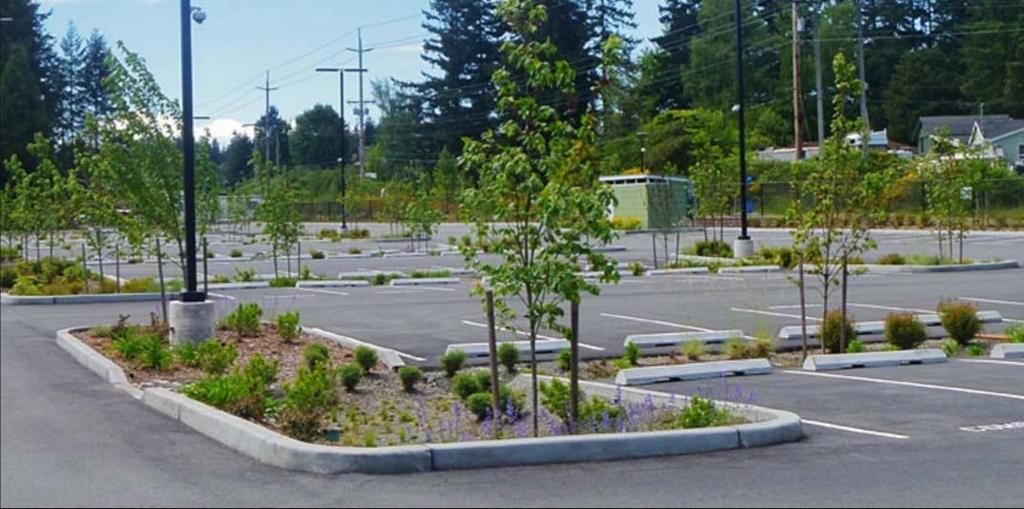 Reduce impervious surfaces and