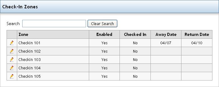HEGA Ethernet Gateway Web Interface Check-in Reports Check-in status report / Zone status report Check and uncheck desired options, then click the Run Report button.