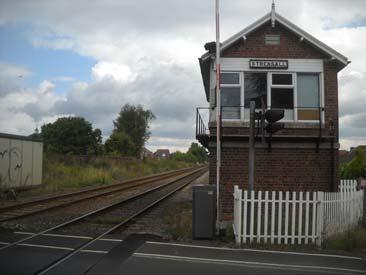 It is also assumed that the platform opposite the signal box was in existence at this date. The current signal box is of a 1901 pattern.