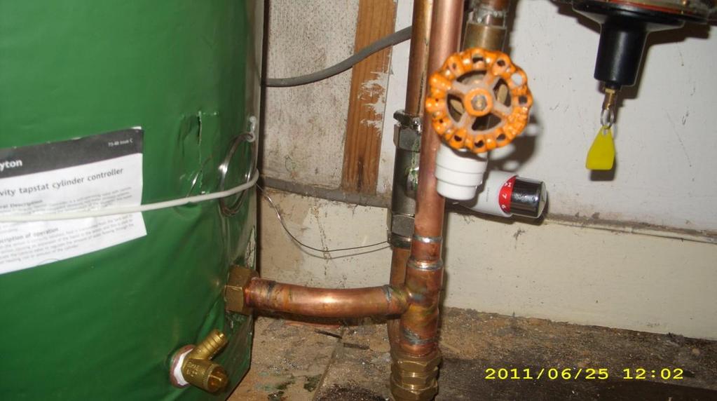 This type of valve can be found attached to the in pipe of the HWC from the boiler.