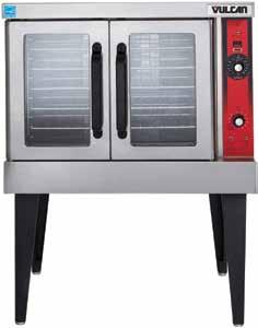 (5) nickel-plated oven racks 50,000 BTU/hr burner per section Solid State temperature controls from 150 to 500 F 60 minute timer 40 1 4"W x 42 1 4"D 1 year parts and labor warranty CSA, NSF, ENERGY
