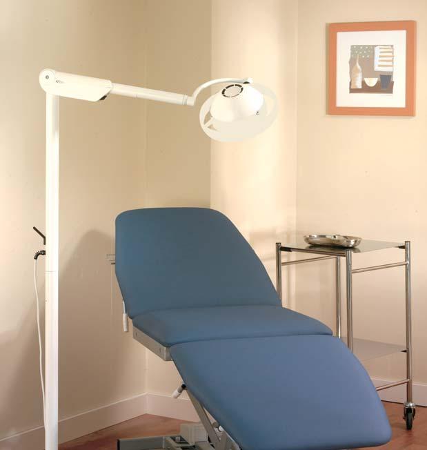 Choosing the right examin XM Ideal for applications where the long arm and excellent range of vertical movement allow positioning of the light all around a patient couch.
