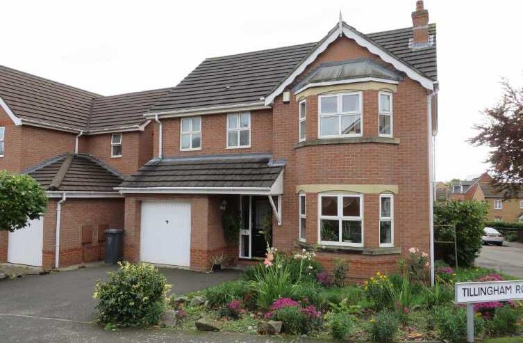 Estate Agents Lettings Valuers Mortgages 1 Tillingham Road, Leicester, LE5 0AH Modern Detached Family House Hall, WC, Lounge & Dining Room Fitted Breakfast Kitchen 4 Beds, Bathroom & En-Suite GCH,