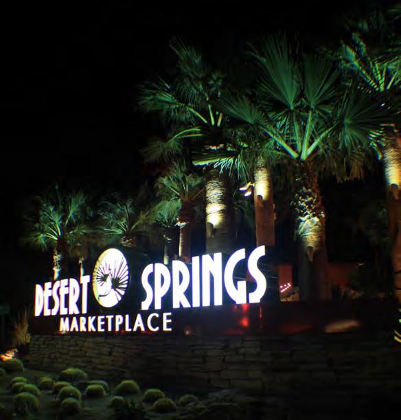 The Desert Springs Marketplace in Desert Springs, CA features Moon Visions