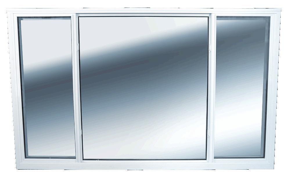 Three-Lite Slider Window The Homespire three-lite slider combines two operational lites