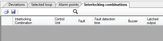 Double click an alarm point row to open its dialog box. You can print and save what you see in the list. A filter function is available. 22