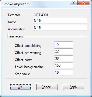 Select one algorithm and click "Edit" and a dialog box displays depending on the selected algorithm: Figure 29.