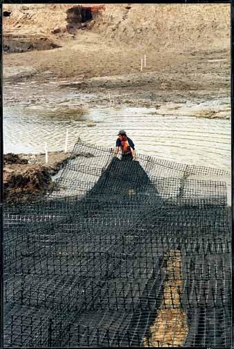 getting to the site is a significant challenge. The special, liftable configurations of Triton Gabion Mats also make a more lightweight version of a marine mattress.