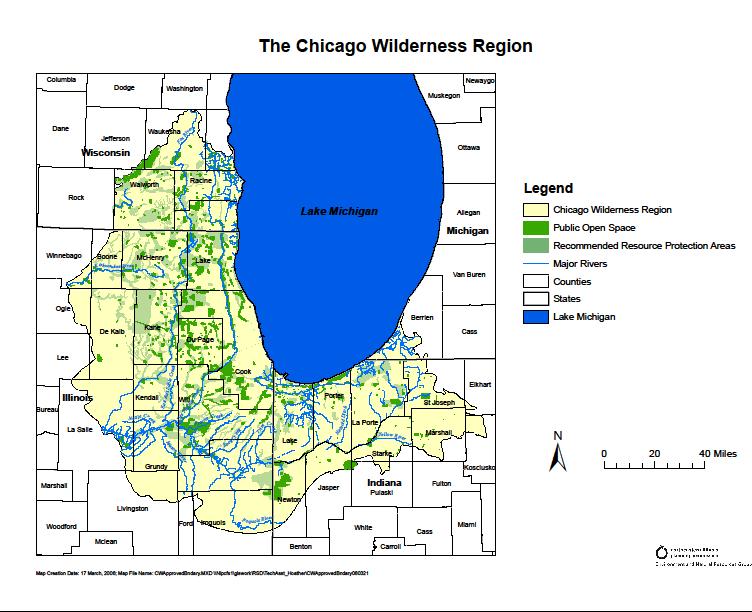Chicago Wilderness Founded 14 years ago Alliance of 254 partner organizations NIIPP Multiple initiatives and collaborations Over 370,000 acres of natural areas Chicago Wilderness provides an