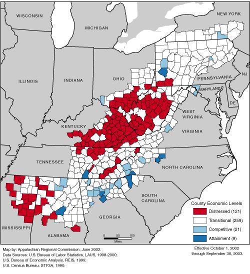 Background: A 2003 grant to address two separate problems Appalachian Regional Commission