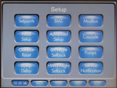 A short description of the parameter and its current setting are then displayed on the bottom half of the screen. To adjust the setting, use the buttons to the left and right of the current setting.
