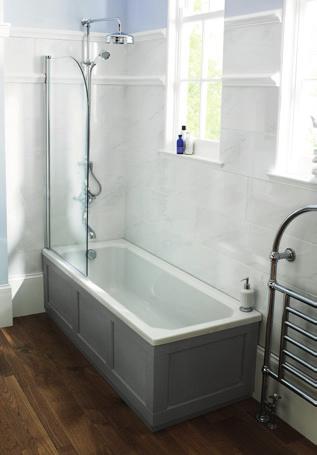 KENTON BACK TO WALL DOUBLE ENDED FREESTANDING BATH GREENWICH ROUND DOUBLE ENDED FREESTANDING BATH WITH SKIRT With Corbel Legs