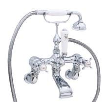 Choose from lever or crosshead handles and the option of a hand-shower with