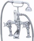with crossheads AU3500/1 - Bath/shower mixer on pillar unions with levers &