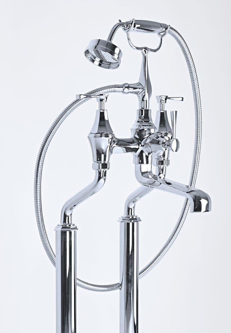 AU3120 - Deco Bath/shower mixer on freestanding floorlegs
