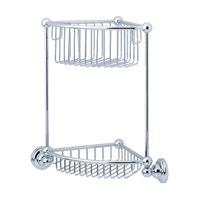 These bath racks are designed with soap dishes and deeper areas to accommodate bottles, candles and sponges - the