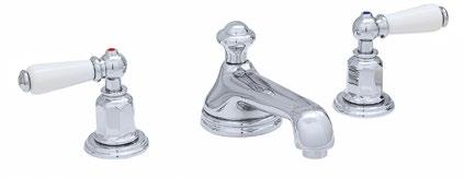 AU3706 - Three hole basin mixer with low spout & crossheads AU3701 - Three hole basin mixer with high spout & crossheads While stunning on a Perrin &
