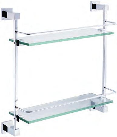 ACCESSORIES QUADRE GLASS GALLERY SHELF width 467mm, projection 135mm QDC605 35.