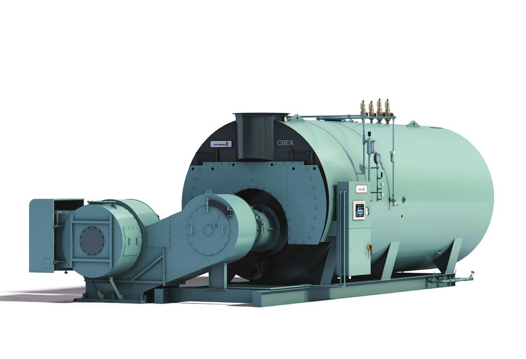 Boilers Best operating efficiency of any firetube ever built Completely integrated boiler, burner, controls, and heat recovery system Minimum excess air across the operating range Ultra-low NOx