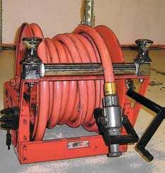 Fire hose reel system The first automatic CAF, fire hose reel system FEATURES The Automatic CAF Fire Hose Systems are ideal for firefighting needs in locations that require foam as a fire fighting