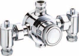 Group Blending Valves 22mm & 15mm TMV3 Thermostatic Blending Valve Ideal for group applications at pressures as low as 0.