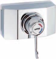 DocM Showers Opac Exposed Thermostatic Shower Valve with ABS Shroud Healthcare Leisure Education Single sequential lever control ABS protective shroud prevents contact with hot surfaces Adjustable