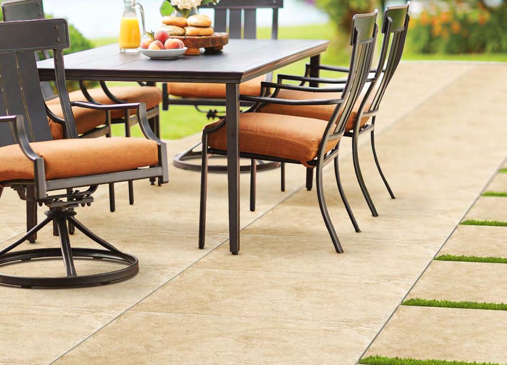 PIETRA Pietra porcelain pavers have technical features and aesthetic characteristics that give them a