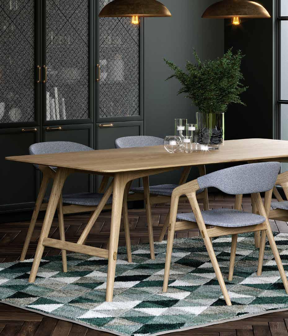 NEW COLLECTIONS Bergen Dining Table $1299 2200mm x 950mm New sleek Scandinavian design,