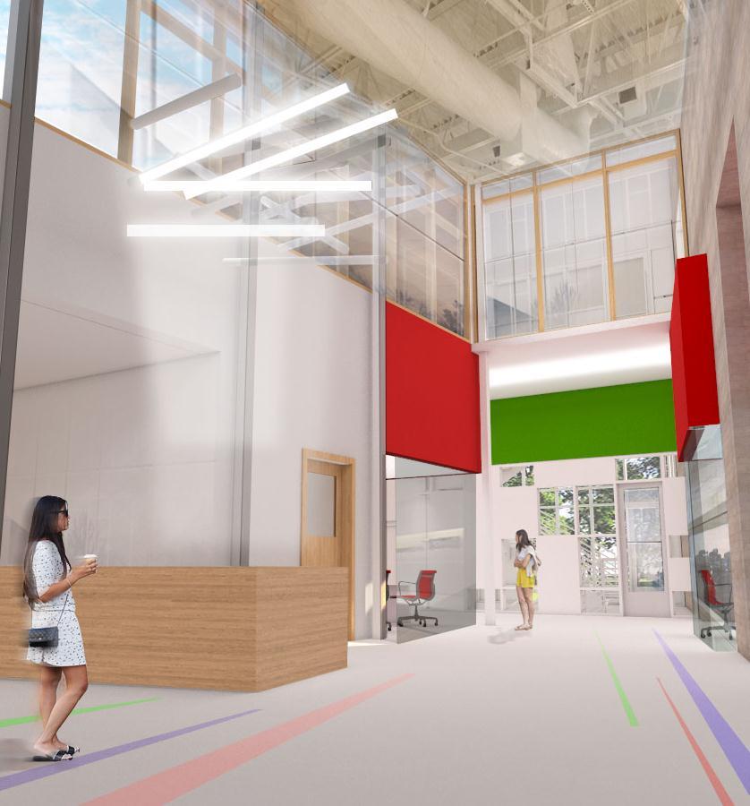 A dynamic Learning Environment Realizing the importance of the relationship between interior and exterior space in child care planning, the facility employs a formal strategy with a strong diagonal