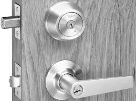 functions 4851LN (F95) 4871LN (F97) 4855LN Entrance, Single Locking Deadbolt operated by key from outside or by thumbturn from inside and