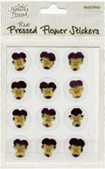 ) S-1201 ASSORTED FLOWERS (12 stickers)